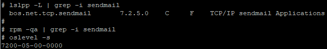 Check whether an RPM-based Sendmail package is already installed.