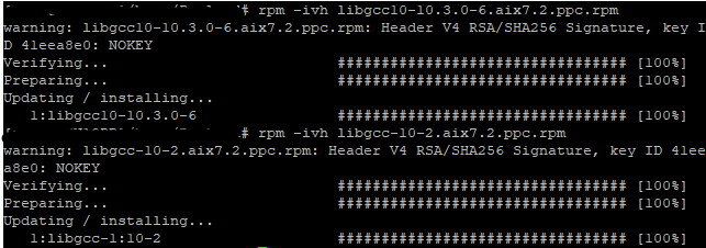Install the libgcc runtime dependency.